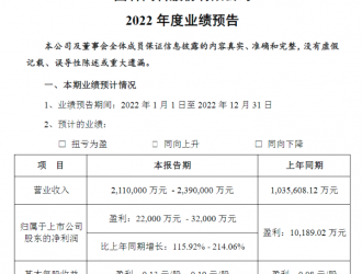 國軒高科2022年凈利最高預增超兩倍