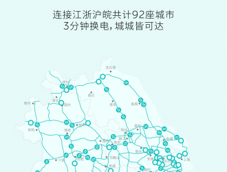 蔚來長三角200座高速公路換電站達成